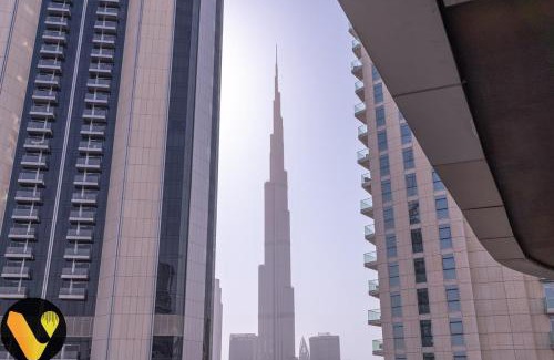 Downtown Dubai Apartamento | Vogue Damac Mall Street with Burj Khalifa View