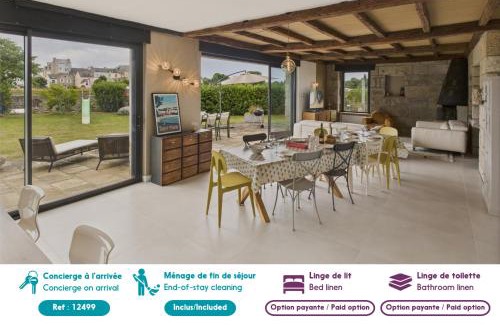 Pont-l'Abbe Casa | Vue rivière - grande maison et jardin pour 10
