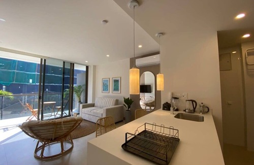 Cartagena District Apartamento | w* | Lovely 1BR w/ Pool and Balcony in Manzanillo