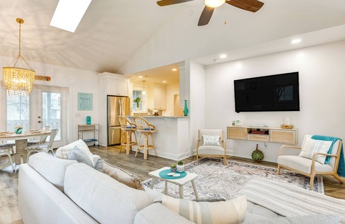 North Carolina Coast Cabaña | Walk to Beach: Cottage w/ Yard in Kure Beach!