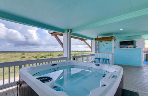 Port Bolivar Casa | Walk to Beach Home with Hot Tub and Deck in Gilchrist