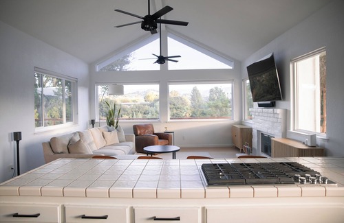 Solvang Casa | Walk to downtown! Relaxing oasis in Solvang with pool, spa, and fitness room.