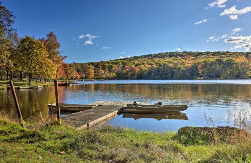 Locust Lake Village Casa | Walk to Lake and Beach Pocono Cabin with Fire Pit
