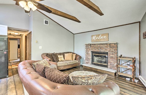 Locust Lake Village Cabina | Walk to Lake & Beach: Pocono Cabin w/ Fire Pit