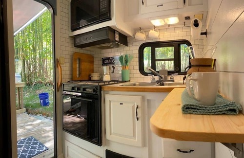 Asheville Casa | Warm and Cozy, Vintage, Camper 8 Minutes from the heart of Asheville