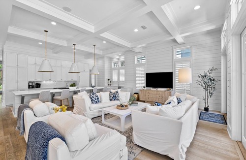 Beach District Casa | WaterColor Luxury en 30A! 63 Western Lake, Park District, Piscina, 7 hab, Slps 16+