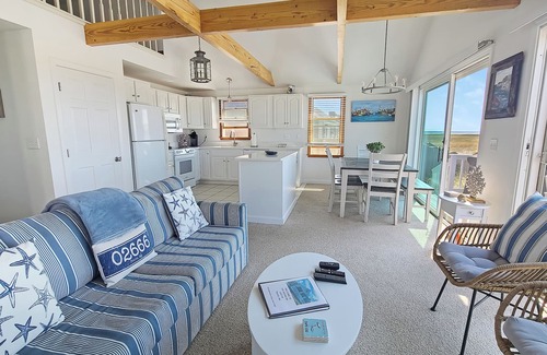 North Truro Cabaña | Waterfront 2BD Cottage: RIGHT ON THE BEACH, Water View, Direct Beach Access, A/C & Exclusive Use Deck