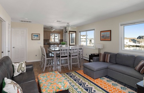 Seaside Heights Villa | 40-80' Feet Private Waterfront XL 2ndFL 2/3 Bedroom 2.5 bath Jacuzzi Arcade Dock