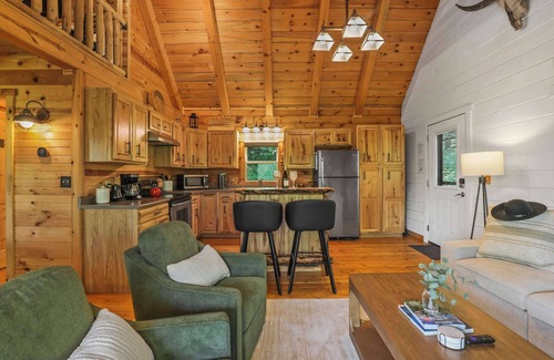 De Soto Cabina | Waterfront Cabin - Sauna - Fire Pit - Bluff Views