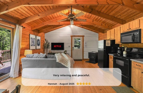 De Soto Cabina | Waterfront Cabin - Sauna - Fire Pit - Bluff Views