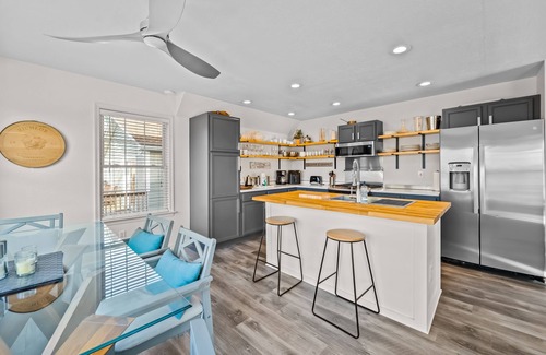 Colington Harbour Casa | Waterfront home and Oasis with private dock, outdoor bar and firepit