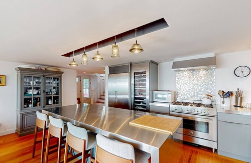 Provincetown Casa | Waterfront home with large decks, chef's kitchen, parking, & direct beach access