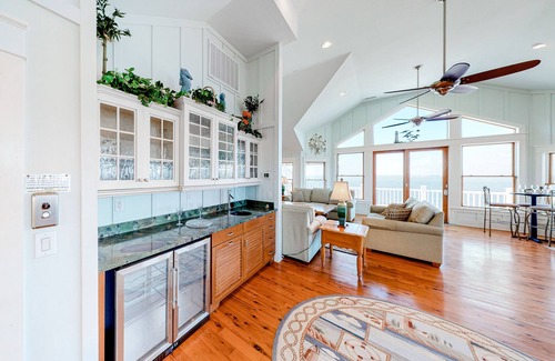 Avon Casa | Waterfront home with amazing sound view, private pool, hot tub, & game room