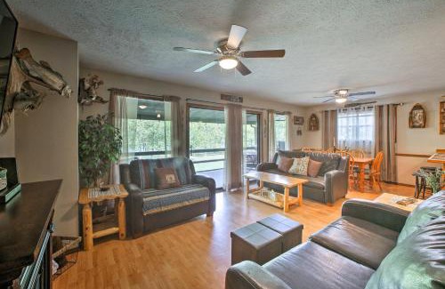Golden Casa | Waterfront Home with Fire Pit on Table Rock Lake