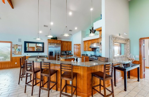 Sunset Village Casa | Waterfront home with ocean views, private pool, hot tub, & Tesla/EV charger