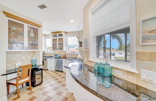 Matlacha Casa | Waterfront home with private pool, dock, patio, balconies, & bikes