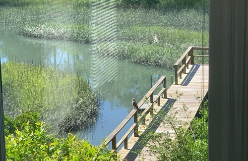 Wilmington Casa | Waterfront house. Pier, kayak, fishing, privacy, nature. Near beaches, boating.