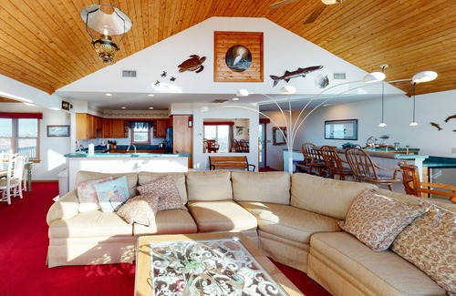 Frisco Casa | Waterfront House w/ Sound View, Free WiFi, Private Washer/Dryer, Shared Pool