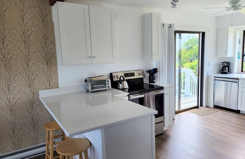 Green Hill Casa | Waterfront Salt Pond House, water view and dock