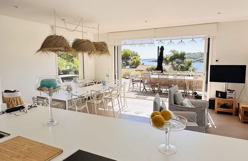 Cap Benat Villa | Piscina Villa frente al mar con vista al mar en un dominio privado Cap Benat