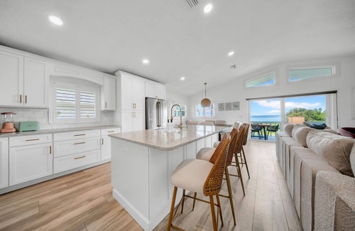 Crystal Beach Casa | Waterfront Villa w/Hot Tub Game Room Kayaks Bikes