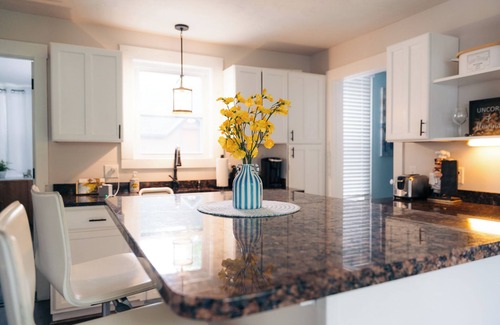 Laconia Casa | Waterfront with Kayaks, Pool Table, Fire Pit, and Pergola. Downtown area