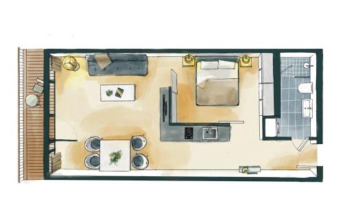 Berliner Vorstadt Apartamento | Waveboard Hotel & Boardinghouse