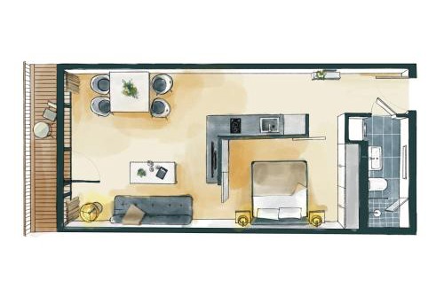 Berliner Vorstadt Apartamento | Waveboard Hotel & Boardinghouse