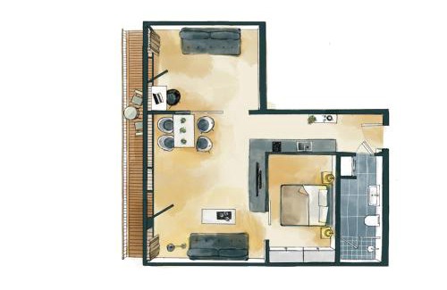 Berliner Vorstadt Apartamento | Waveboard Hotel & Boardinghouse