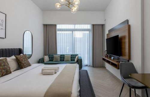 Jumeirah Village Circle Apartamento | Waves - Elegant Oxford 212 Studio in JVC with City Views