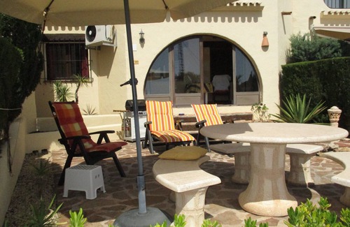 Benimeit Casa | Casa bien mantenida con vista al mar, terraza, parrilla, aire acondicionad