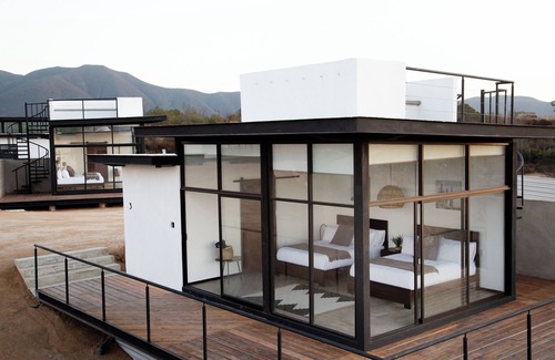 San Antonio de las Minas Cabina | Wellness bethroom w/2 Queen beds+rooftop, small groups