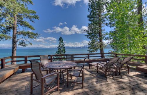 Tahoe City Casa | Whispering Pines by Tahoe Getaways - Lakefront w Private Pier, Buoy w Pool Table & Fireplace