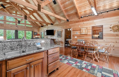 Rock Island Chalet De Esquí | Hermosa Log Cabin ubicado en Rock Island Shores
