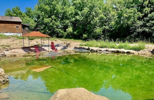 Waterville Cabina | Whitetail Ridge Cabin w/Hot Tub and Swimming Pond