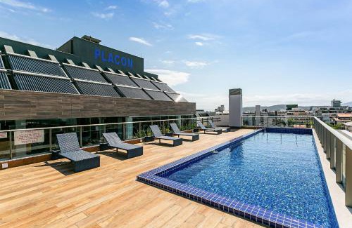 Jurere Apartamento | WI-FI 500MB | Piscina com Vista Mar #JA30