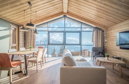 La Rosiere Apartamento | Wifi, 100m del centro estación, 4.o piso, vista puelbo, piscina, sauna, hammam, tv