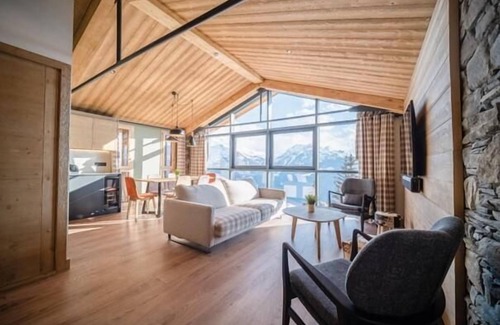 La Rosiere Apartamento | Wifi, 100m del centro estación, 4.o piso, vista puelbo, piscina, sauna, hammam, tv