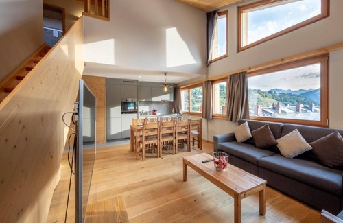Vercorin Apartamento | Wifi, ski-in/ski-out & foot of the slopes, sauna, hammam, tv, ski locker, 94m², Vercorin