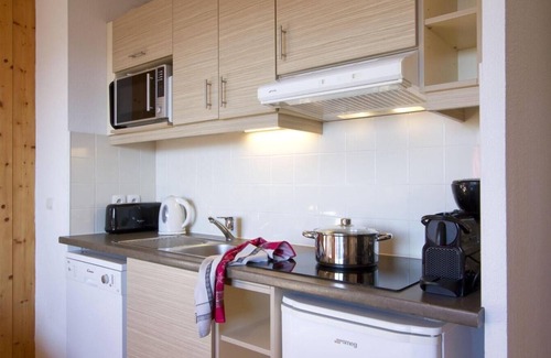 Valmeinier Apartamento | Wifi, fitness, piscina, terraza, balcón, tv, local para esquís, 35-40m², Valmeinier