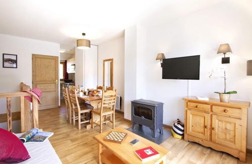 Valmeinier Apartamento | Wifi, fitness, piscina, terraza, balcón, tv, local para esquís, 35-40m², Valmeinier