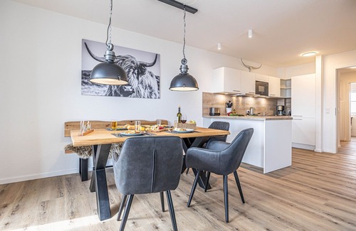 Schleswig Apartamento | Wiking-koje 3 - Aufzug, 1. OG, Fußbodenheizung, Dusche, Waschmaschine, Balkon