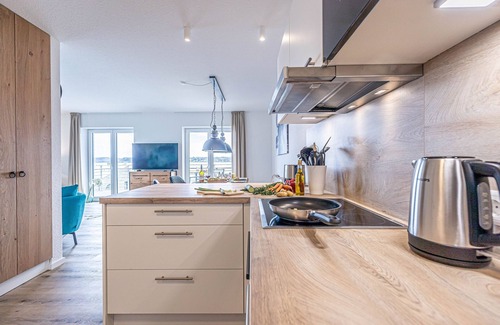 Schleswig Apartamento | Wiking-koje 3 - Aufzug, 1. OG, Fußbodenheizung, Dusche, Waschmaschine, Balkon