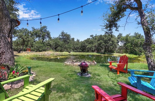 Wimberley Cabina | Windmill Ranch- Arbor Casita #3 I Hot tub, pond