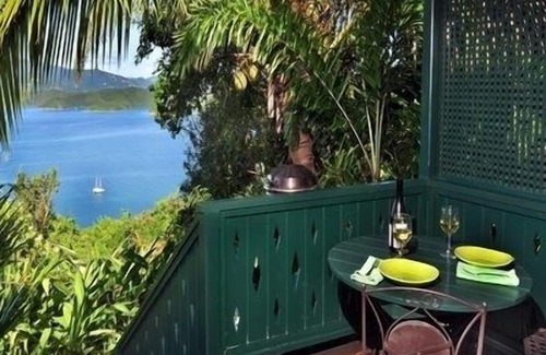 Estate Calabash Boom Cabaña | Windwardside Cottage: pintoresco, tranquilo, romántico, Spa, Great Ocean Ver y jardines