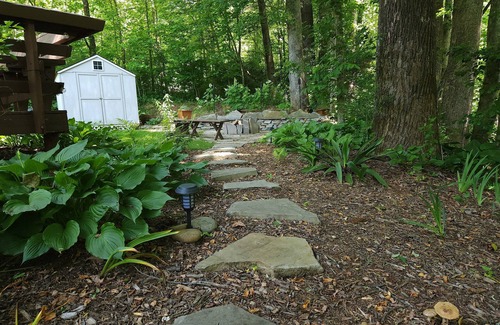 Zirconia Cabaña | WNC oasis w/ unique outdoor patio. Close to trails, waterfalls, more