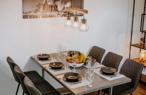 Wolfsburg Apartamento | Wohlfühlapartment, Parkplatz, Boxspringbetten, Massagesessel, Nespresso, 1Gbit LAN & WIFI, Innenstadt