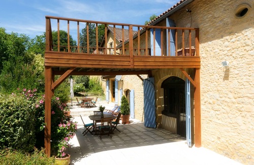 Saint-Andre-dAllas Casa | Maravilloso 4 dormitorios, 4 baños Perigordine House, piscina climatizada, 5 acres, Sarlat 6 km