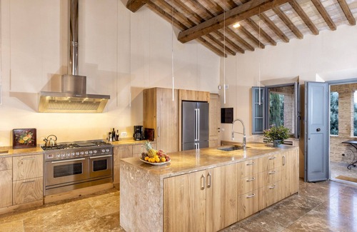 San Giovanni d'Asso Villa | Estupenda casa de vacaciones privada con piscina privada, A/C, WIFI, TV, patio, cerca de Montalcino