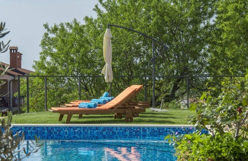 Rovinjsko Selo Cabaña | Villa moderna Rovinjsko, Selo con piscina y jacuzzi